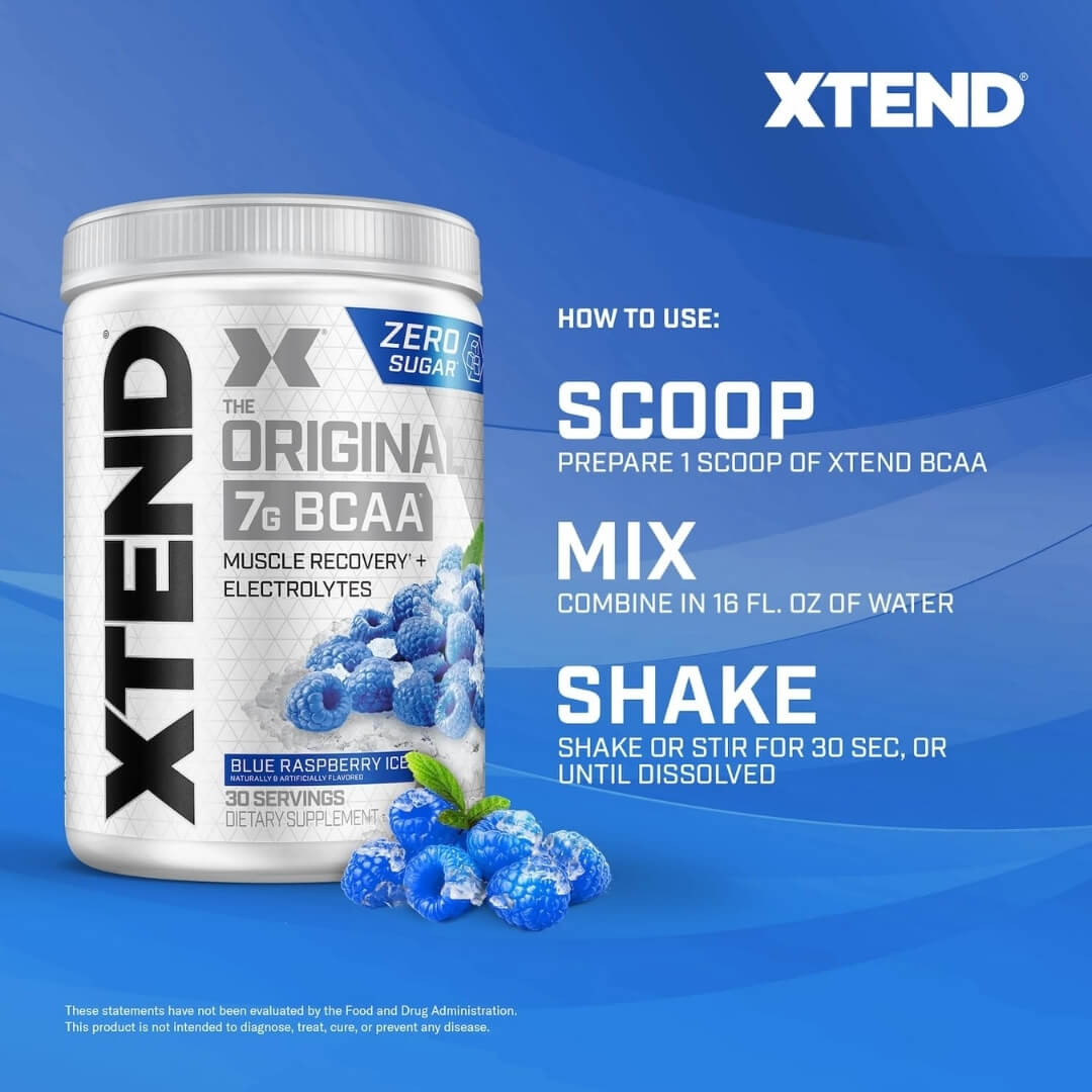 Xtend BCAA - Blue Raspberry Ice - How to Use
