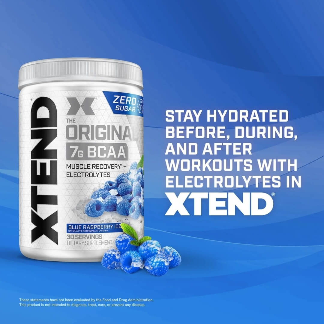 Xtend BCAA - Blue Raspberry Ice - Stay Hydrated