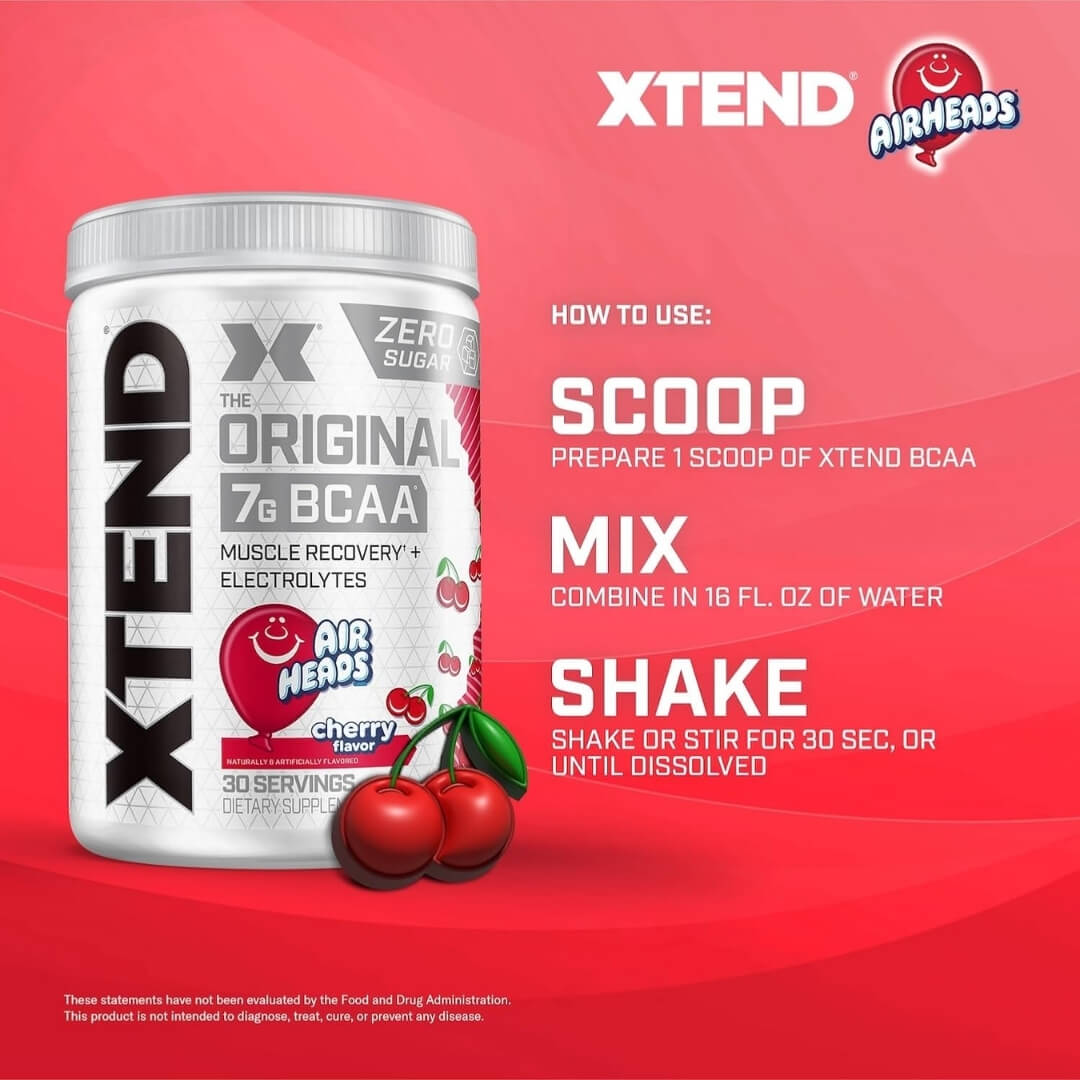 Xtend BCAA - Cherry Air Heads - How To Use