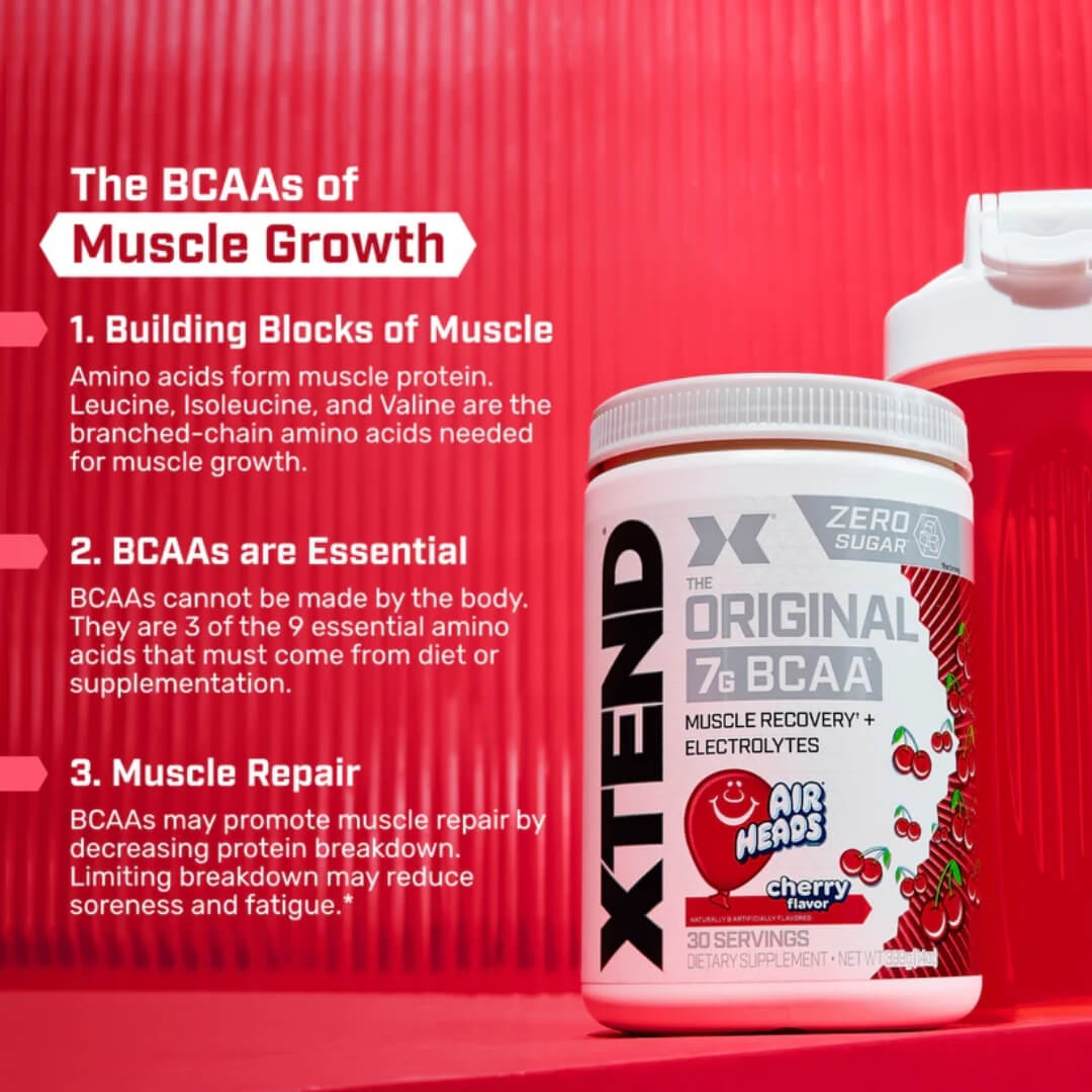 Xtend BCAA - Cherry Air Heads - Muscle Growth (Use this in all flavors)