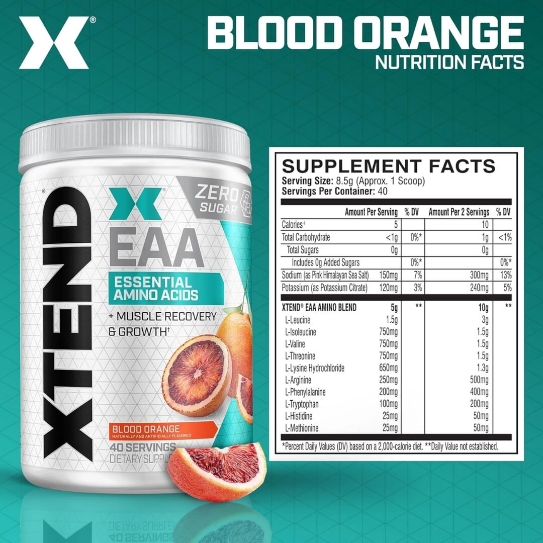 Xtend EAA - Blood Orange - Supplement Facts