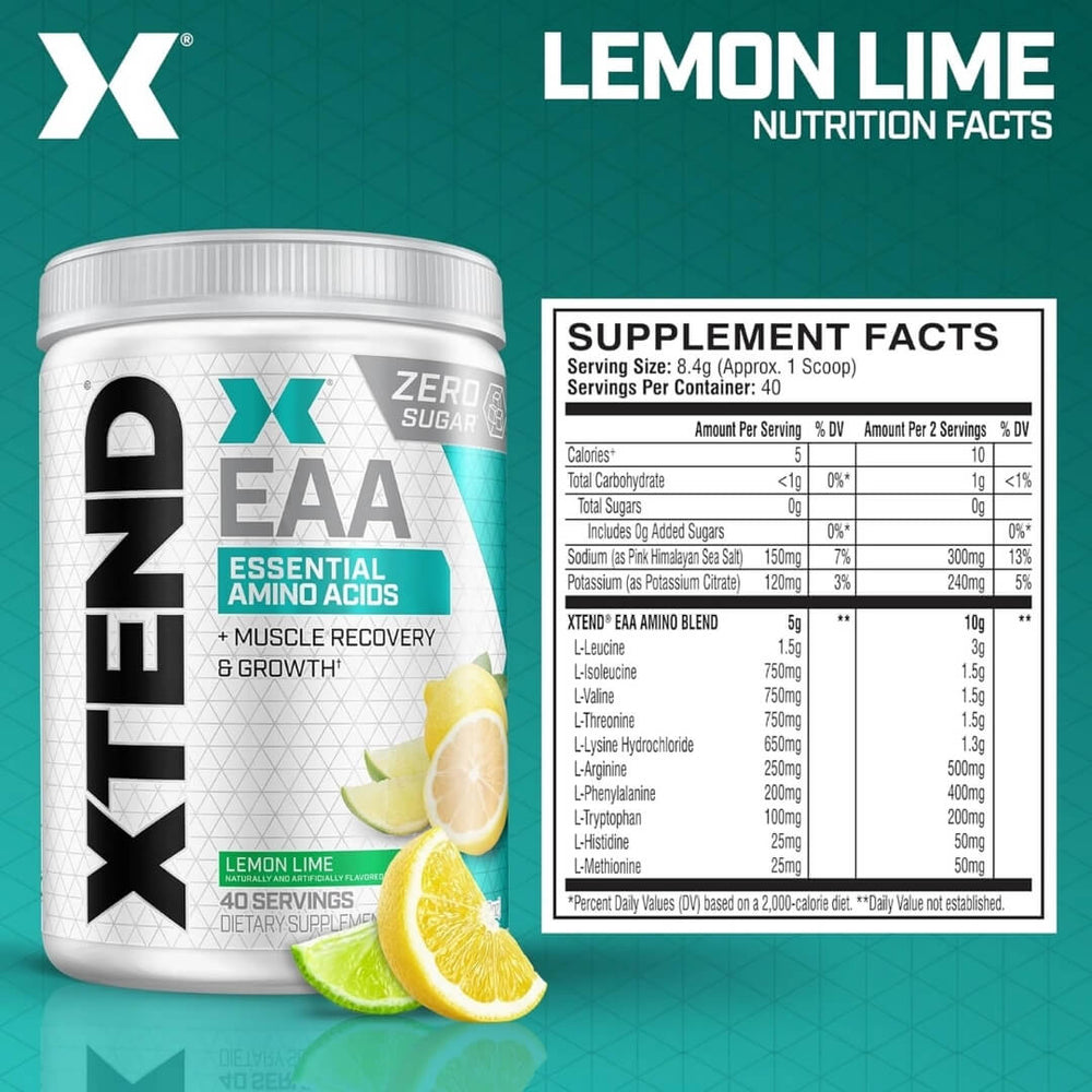 Xtend EAA - Lemon Lime - Supplement fact