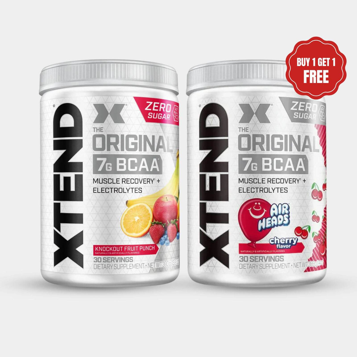 XTEND® Original BCAA Powder | 30 Servings | Knockout Fruit Punch