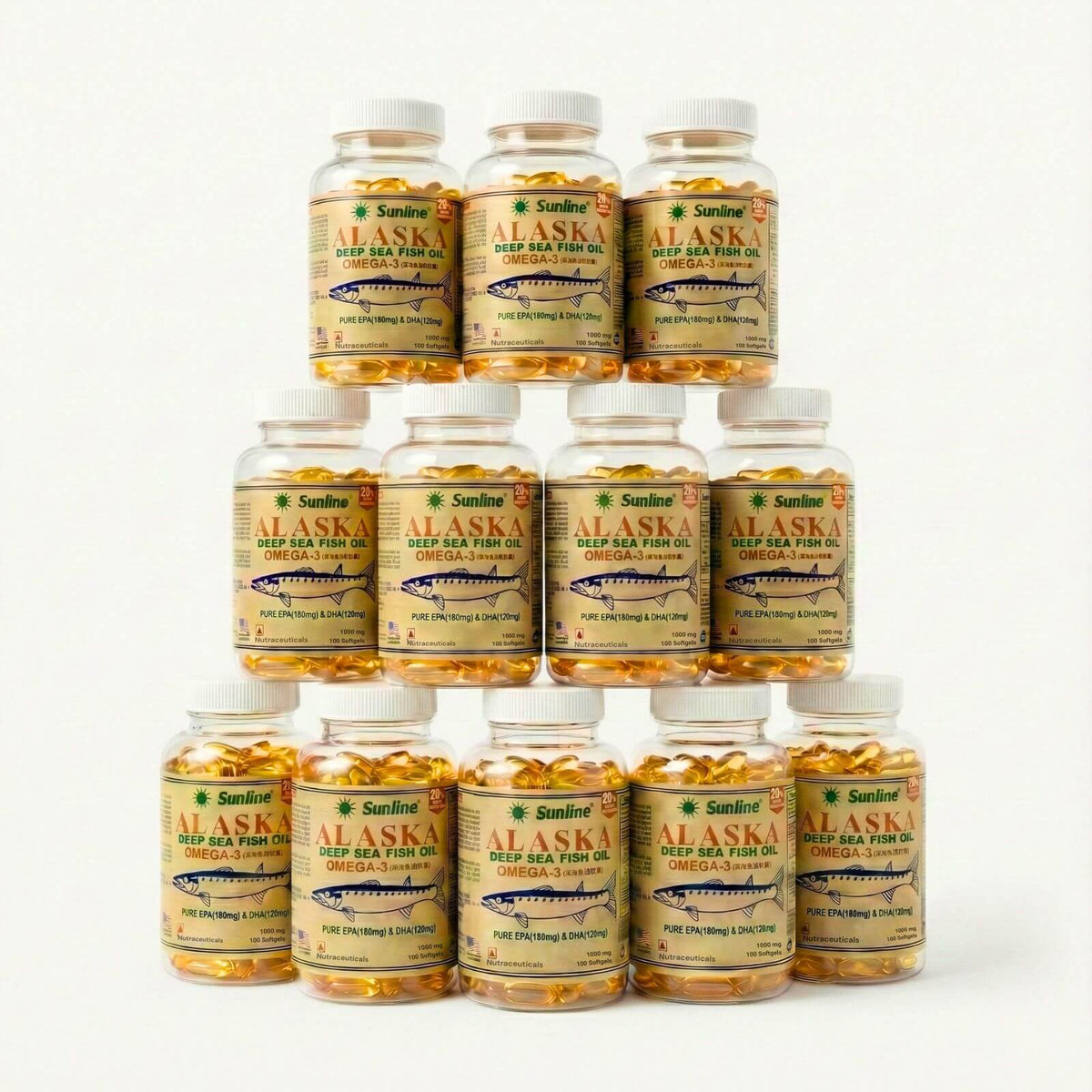 SUNLINE® Alaska Deep Sea Fish Oil | 100 Softgels