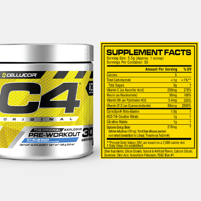 INT C4 original PREWORKOUT - MuscleKart