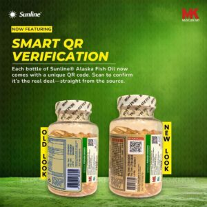 Sunline® Alaska Deep Sea Fish Oil - New Packaging -Smart QR Verification
