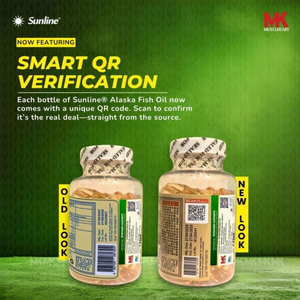 Sunline® Alaska Deep Sea Fish Oil - New Packaging -Smart QR Verification